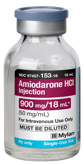 AMIODARONE HYDROCHLORIDE Injection, USP 900 mg/18 mL (50 mg/mL)
