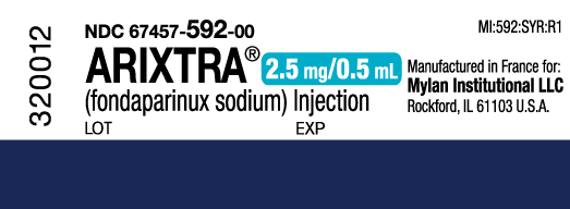 ARIXTRA®* (fondaparinux sodium injection, USP) 2.5 mg/0.5 mL