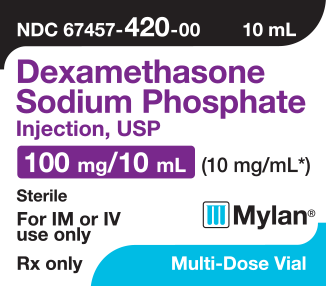 DEXAMETHASONE SODIUM PHOSPHATE Injection, USP 100 mg/10 mL (10 mg/mL)
