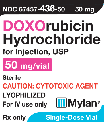 DOXORUBICIN HYDROCHLORIDE for Injection, USP 50 mg