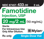 FAMOTIDINE Injection, USP 20 mg/2 mL (10 mg/mL)