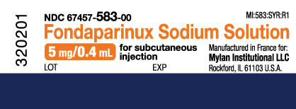 FONDAPARINUX SODIUM Injection, Solution 5 mg/0.4 mL (12.5 mg/mL)