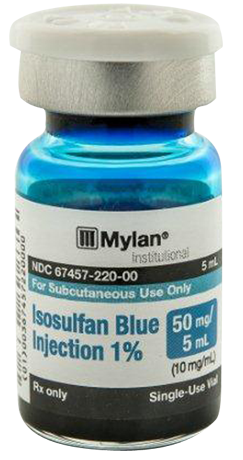 ISOSULFAN BLUE Injection 1% 50 mg/5 mL (10 mg/mL)
