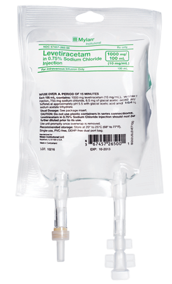 LEVETIRACETAM in SODIUM CHLORIDE Injection 1000 mg/100 mL (10 mg/mL) in 0.75% Sodium Chloride Injection