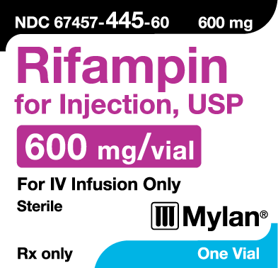 RIFAMPIN for Injection, USP 600 mg