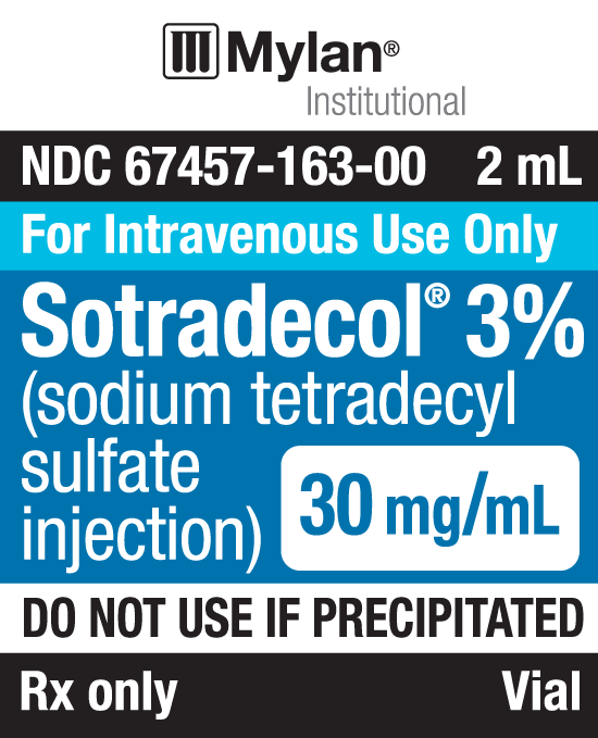 SOTRADECOL®* 3% (sodium tetradecyl sulfate injection) 3% 60 mg/2 mL (30 mg/mL)