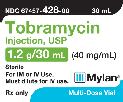 TOBRAMYCIN Injection, USP 1.2 g/30 mL (40 mg/mL)