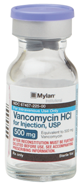 VANCOMYCIN HYDROCHLORIDE for Injection, USP 500 mg