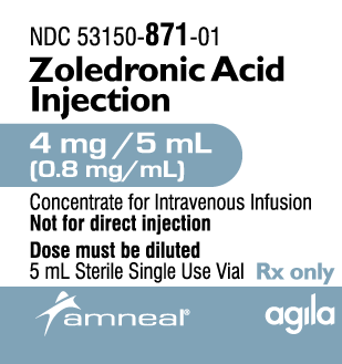 ZOLEDRONIC ACID Injection 4 mg/5 mL (0.8 mg/mL)